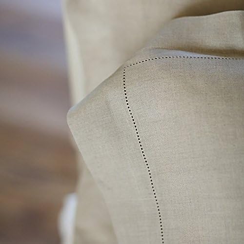LinenMe Kissenbezug AlpinNaturfarbener Leinen Hohlsaum, Grau 80 x 80 cm, 80 x 80 cm