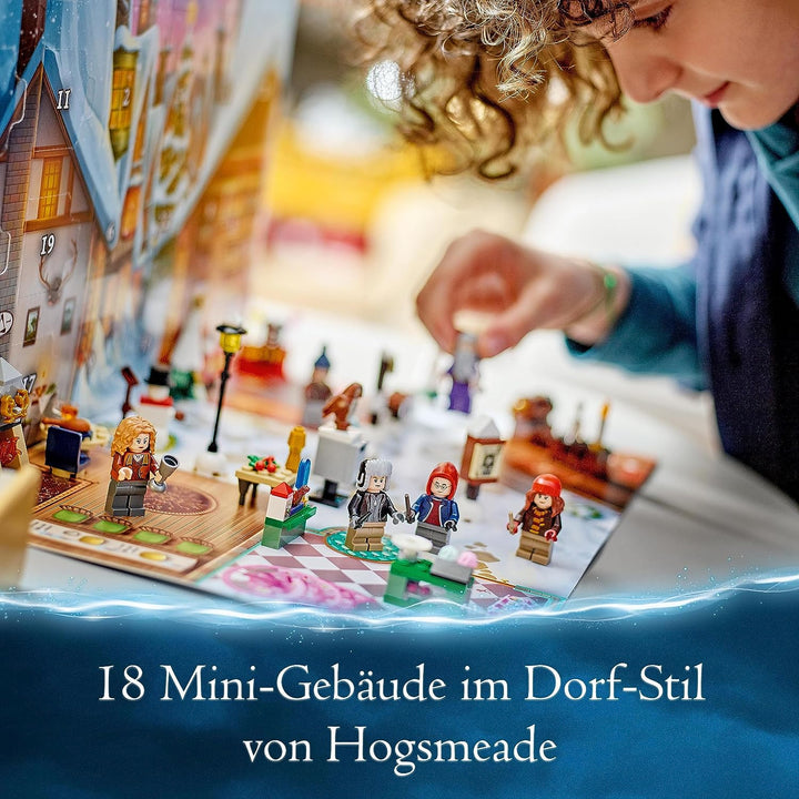 LEGO 76418 Harry Potter Adventskalender 2023, Weihnachtskalender mit 24 Geschenken inkl. 18 Hogsmead