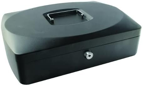Q-Connect KF02603 Geldkassette 25,4 cm schwarz, Schwarz