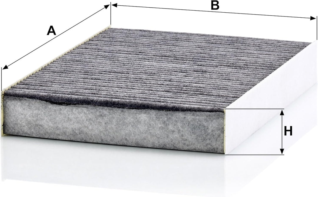 MANN-FILTER CUK 25 003 Innenraumfilter – Pollenfilter mit Aktivkohle – Für PKW CUK Single, CUK Singl