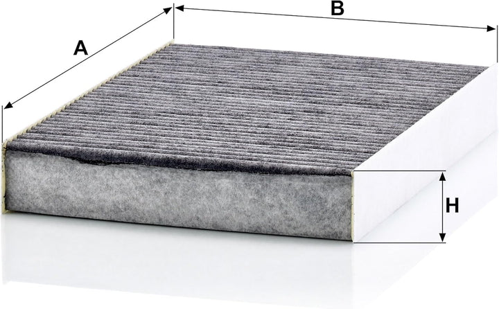 MANN-FILTER CUK 25 003 Innenraumfilter – Pollenfilter mit Aktivkohle – Für PKW CUK Single, CUK Singl