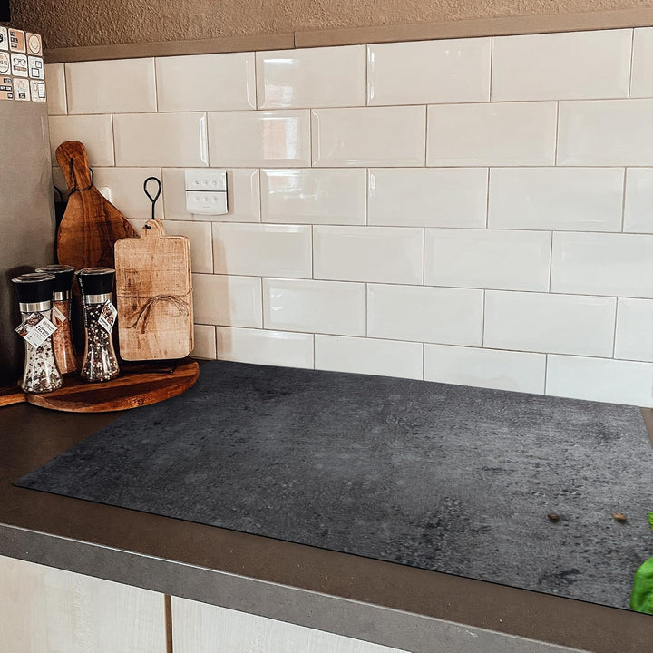 KitchenYeah© Herdabdeckplatte Einteilig Ceranfeld Abdeckplatte für | 83x51 cm - Induktionsschutz Cer