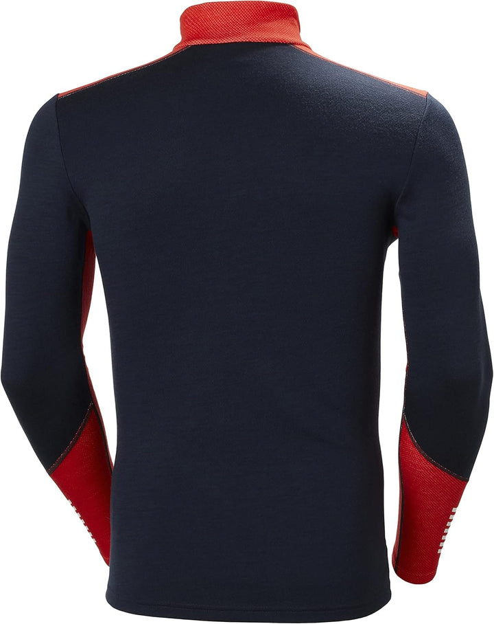 Herren Helly Hansen Lifa Merino Midweight 1/2 Zip, Marineblau, M