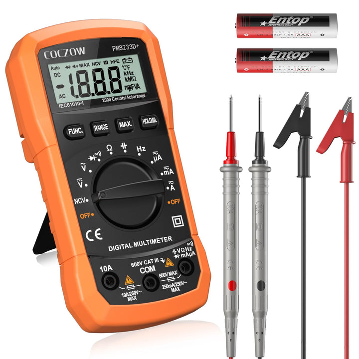 Digital Multimeter mit automatischer Bereichswahl, Multifunktionstester, der AC/DC Voltage, AC/DC Cu
