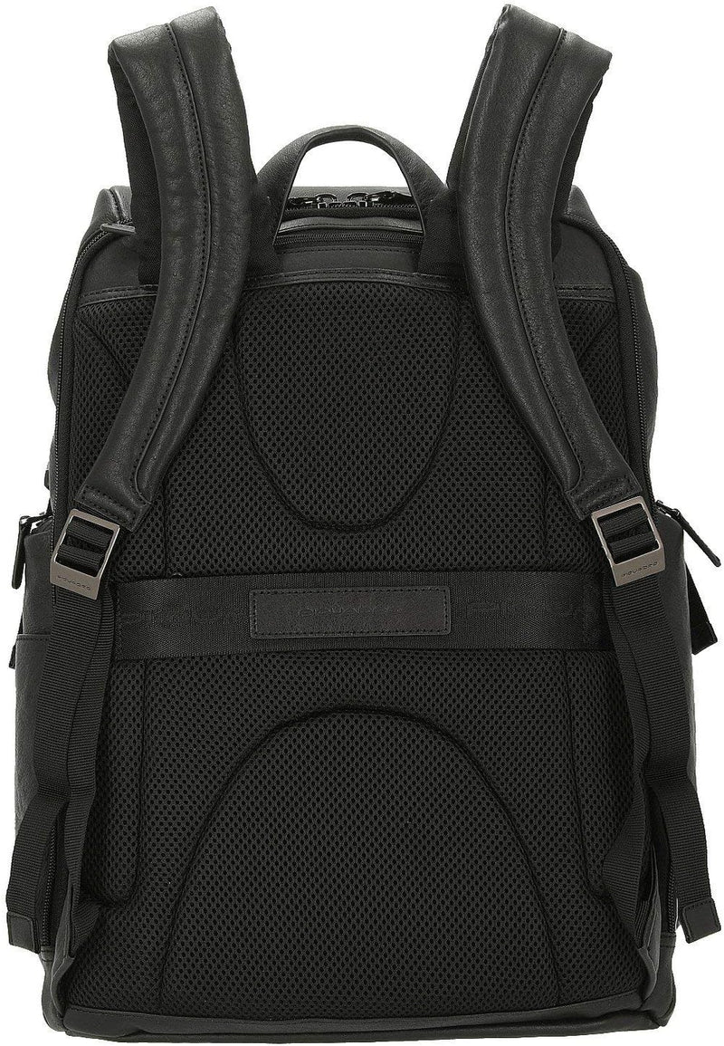 Piquadro Black Square Rucksack Leder 44 cm Laptopfach