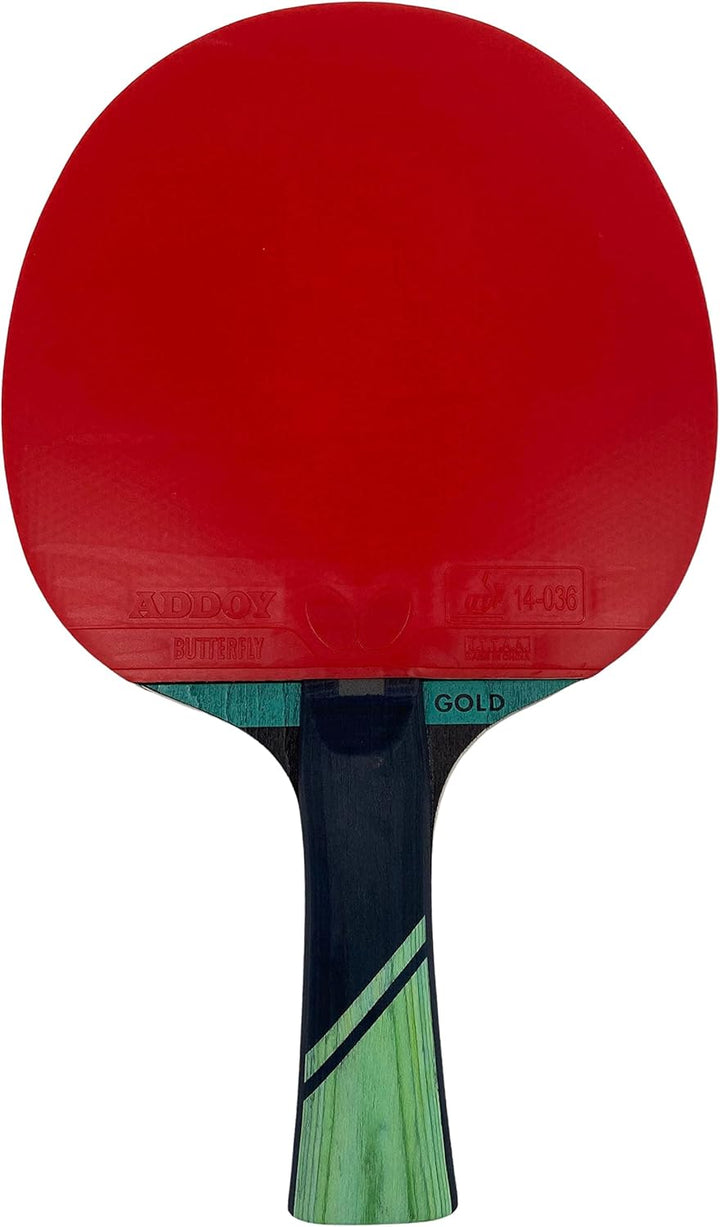 Butterfly® Dimitrij Ovtcharov Gold Tischtennisschläger | Neue Eva-Technologie | ITTF zertifizierter