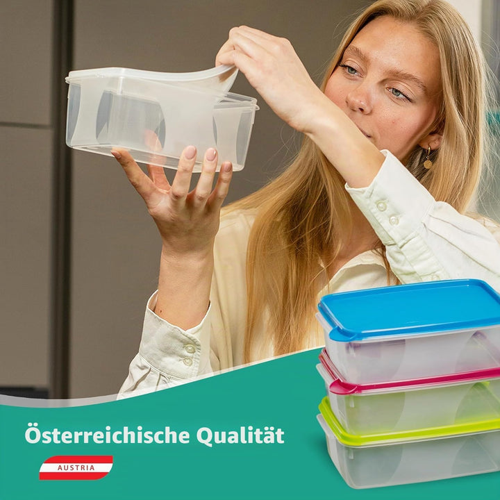 MiraHome Vorratsdosen Set 8x0,75L rund hoch grün – Perfekt zur Aufbewahrung &amp; Organisation für Leben