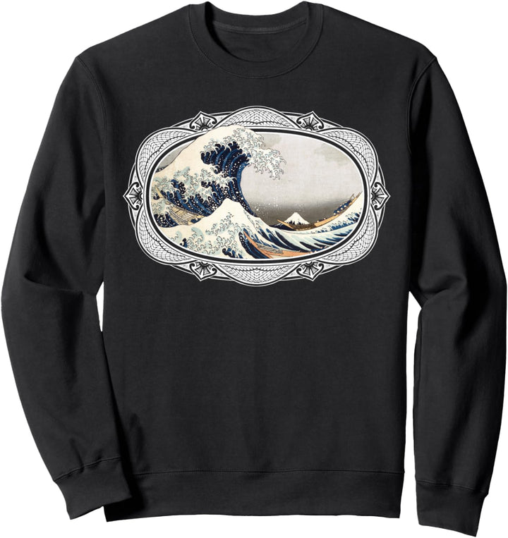 Grosse Hokusai-Welle vor Kanagawa Japanische Vintage-Kunst Sweatshirt