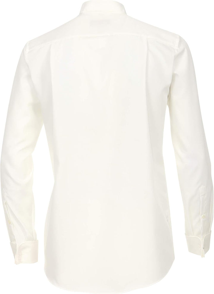 CasaModa Herren Popeline Hemd unifarben 005350 Comfort Fit 46 Champagner, 46 Champagner