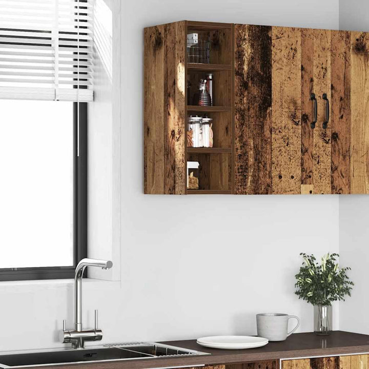 Refined Hängeschrank Riga Altholz-Optik 20x29,5x60 cm Holzwerkstoff 1x(4Einlegeböden)20cm,60cm Altho