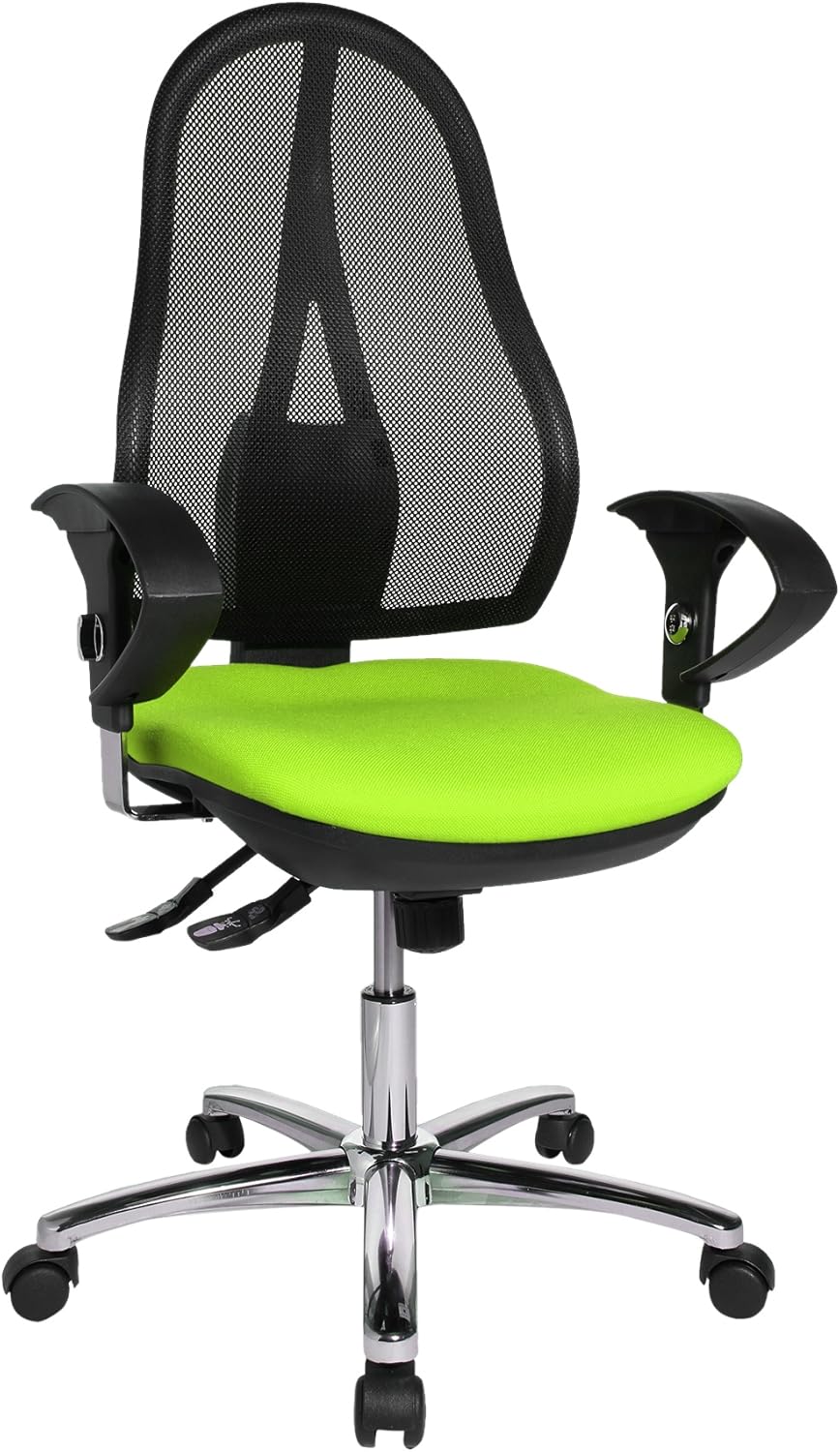 Topstar Open Point SY Deluxe, ergonomischer Syncro-Bandscheiben-Drehstuhl, Bürostuhl, Schreibtischst