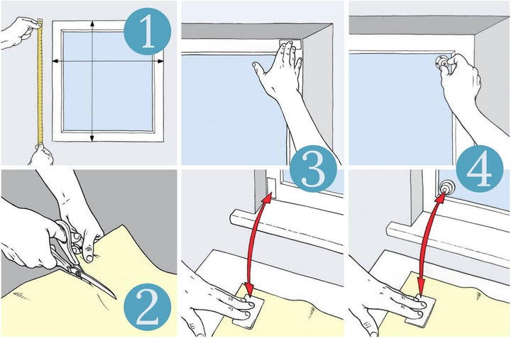 easynight Tragbare Verdunklungsfolie für Fenster, für Reisen 145x300cm 3x1.45 m (1er Pack), 3x1.45 m