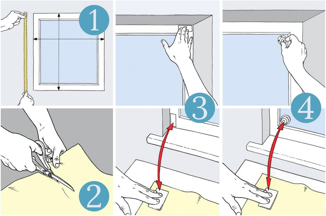 easynight Tragbare Verdunklungsfolie für Fenster, für Reisen, Grösse L 2m x 1.45m 2x1.45 m (1er Pack