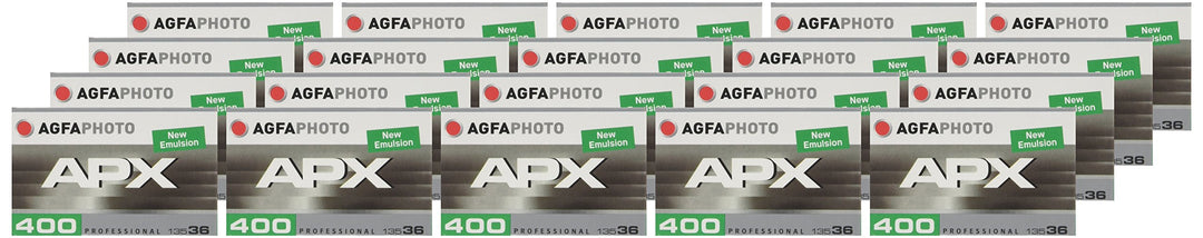 AgfaPhoto APX 400 Prof 135-36 schwarz / weiss Film (20-er Pack= bis zu 720 Aufnahmen) 20 Stück 400 A