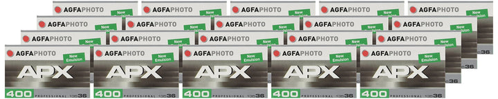 AgfaPhoto APX 400 Prof 135-36 schwarz / weiss Film (20-er Pack= bis zu 720 Aufnahmen) 20 Stück 400 A