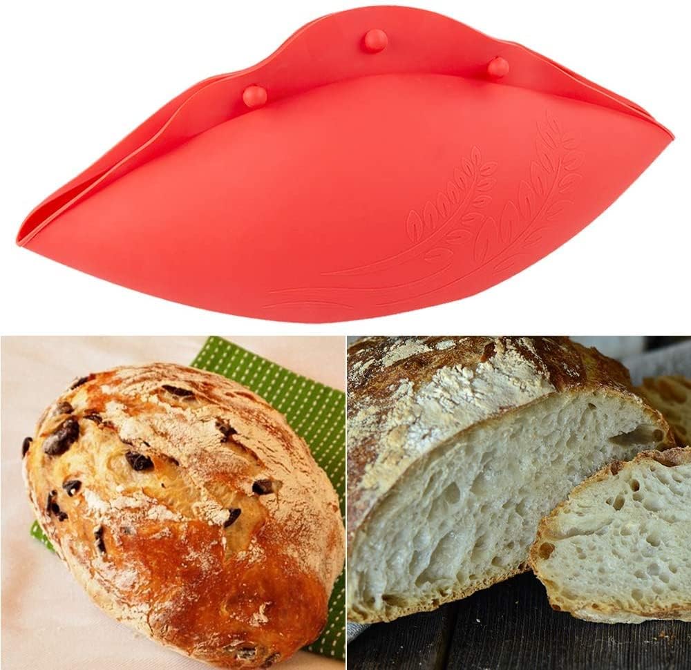 webake Brotbackform Rund Silikon Kastenform Brot Backform für Hausgemachtes Brot, Hackbraten, Quiche