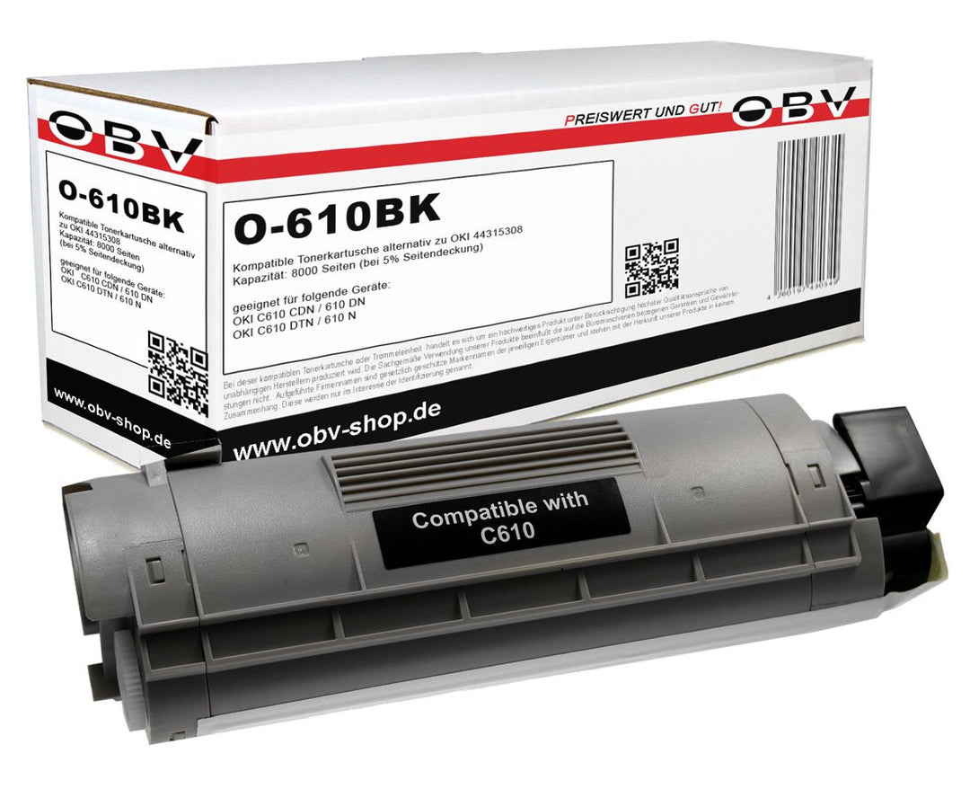 OBV kompatibler Toner als Ersatz für Oki 44315308 für für Oki C610 Serie C610CDN C610DN C610DTN C610