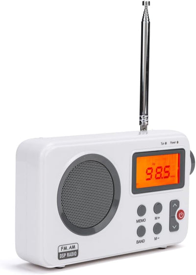 Radio NK-AB1904 FM/AM - Küchenradio Tragbares Desktop-Radio, LCD-Bildschirm mit Licht, Antenne, Laut