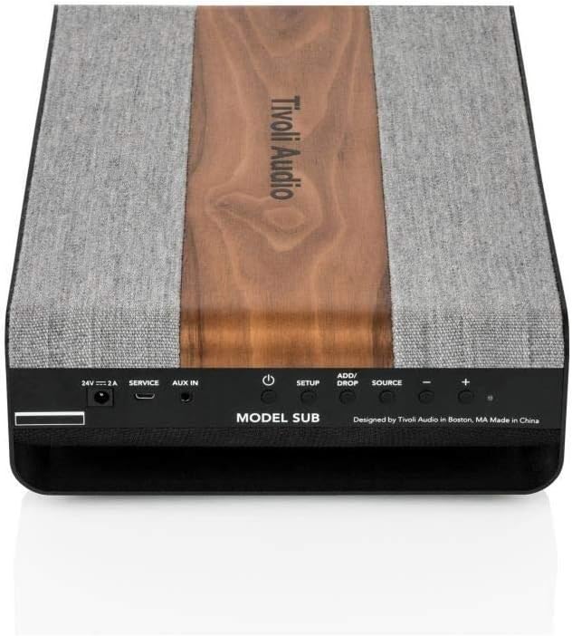 Tivoli Audio 815097018094 "Art Line Model SUB WLAN Subwoofer Walnut/Grau, Walnut/Grau