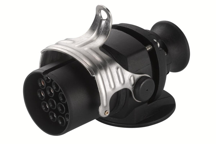 HELLA Stecker - 24V - 15-polig - Stecker: Crimpkontakt - ADR/GGVS - PA (Polyamid) - schwarz - DIN/IS