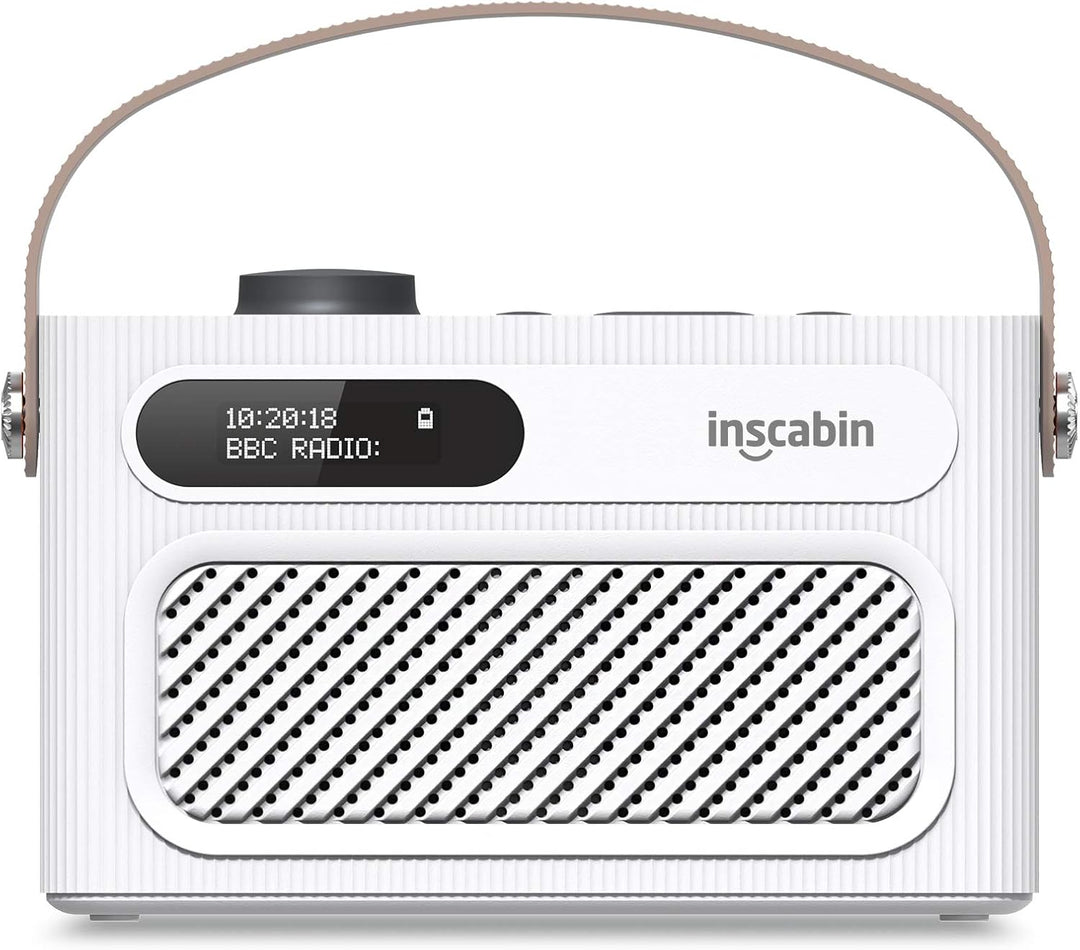 Inscabin M60 Tragbarer DAB/DAB + FM-Digitalradio/Tragbarer drahtloser Lautsprecher mit Bluetooth/Ste