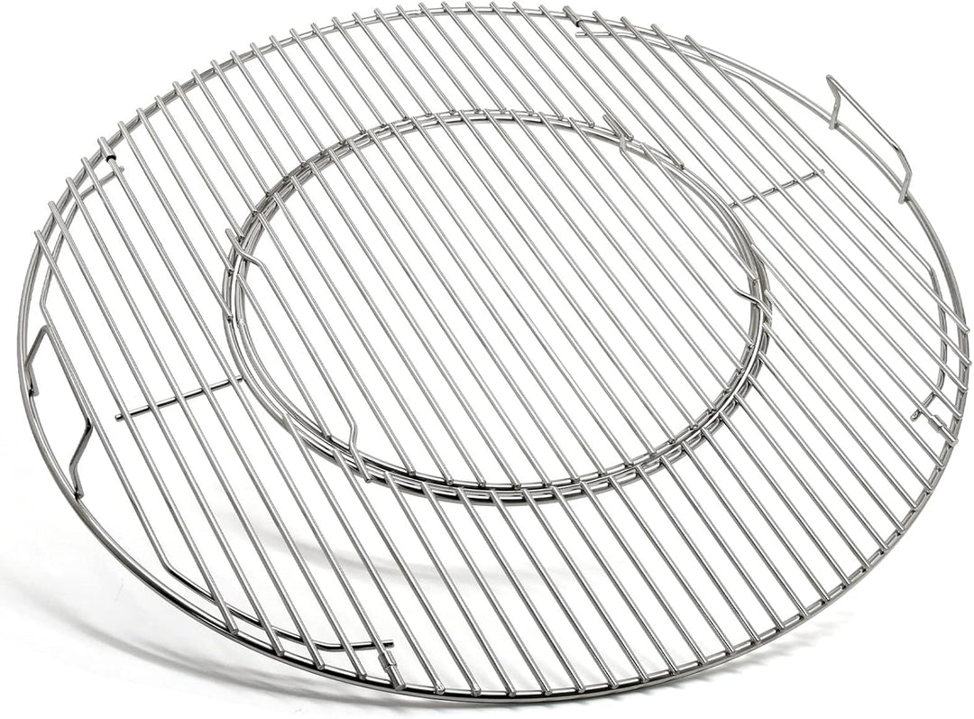 8835 54,6CM Rund Grillrost für Weber 57CM Holzkohlegrills,Abnehmbarer Grillrost Ersatz für Weber Koh