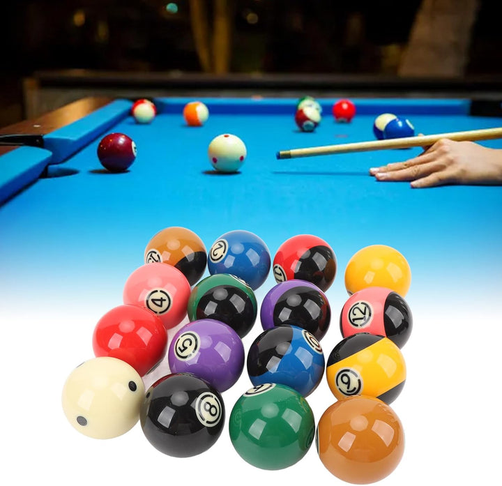Billardkugeln Set, 16 Stück Billiard Kugel Set 5,72 cm Durchmesser Professionelles Harz Billardkugel