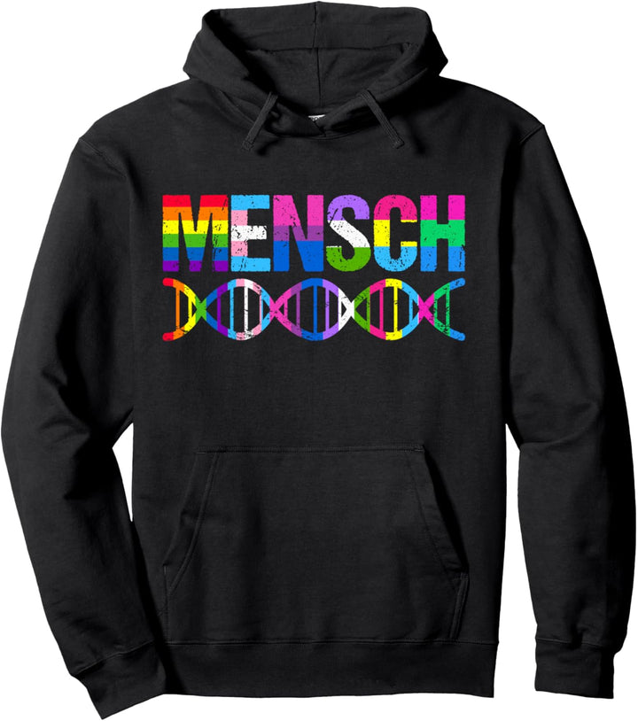 Mensch Human DNA Pride Month LGBTQ+ LGBT Pullover Hoodie