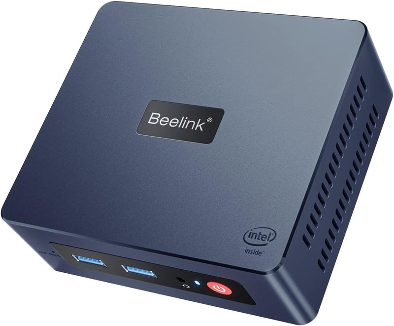 Beelink Mini S Mini-PC W11 Pro, Prozessor der 11. Generation N5095 (max. 2,9 GHz), 8 GB DDR4 + 128 G