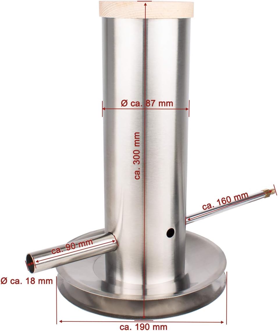 Beeketal 'EKB-1' Edelstahl Sparbrand Kaltraucherzeuger elektrisch, Rauchmenge stufenlos regulierbar,