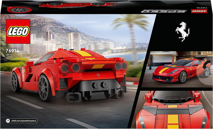 LEGO Speed Champions Ferrari 812 Competizione, Sportwagen und Spielzeug-Modell-Bausatz, Serie 2023,