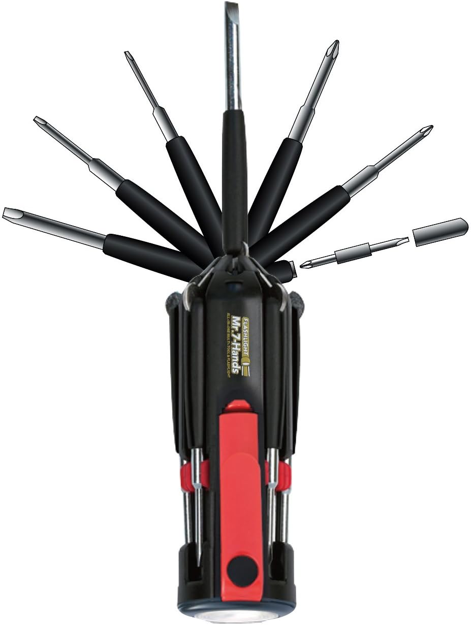 APOLLO TOOLS Original Mr. 7-Hands, Multi-Schraubendreher-Handwerkzeug, All-in-One patentierter Schra