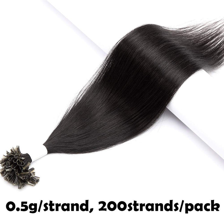 SEGO Bondings Extensions Echthaar 0.5g/Strähnen 200 Strähnen Haarverlängerung Keratin U-Tip Glue 100