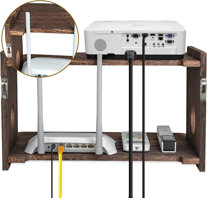 Wandhalterung Projektor Regal TV-Ständer WiFi Router Aufbewahrungsbox Wandmontiertes TV-Regal für Ka
