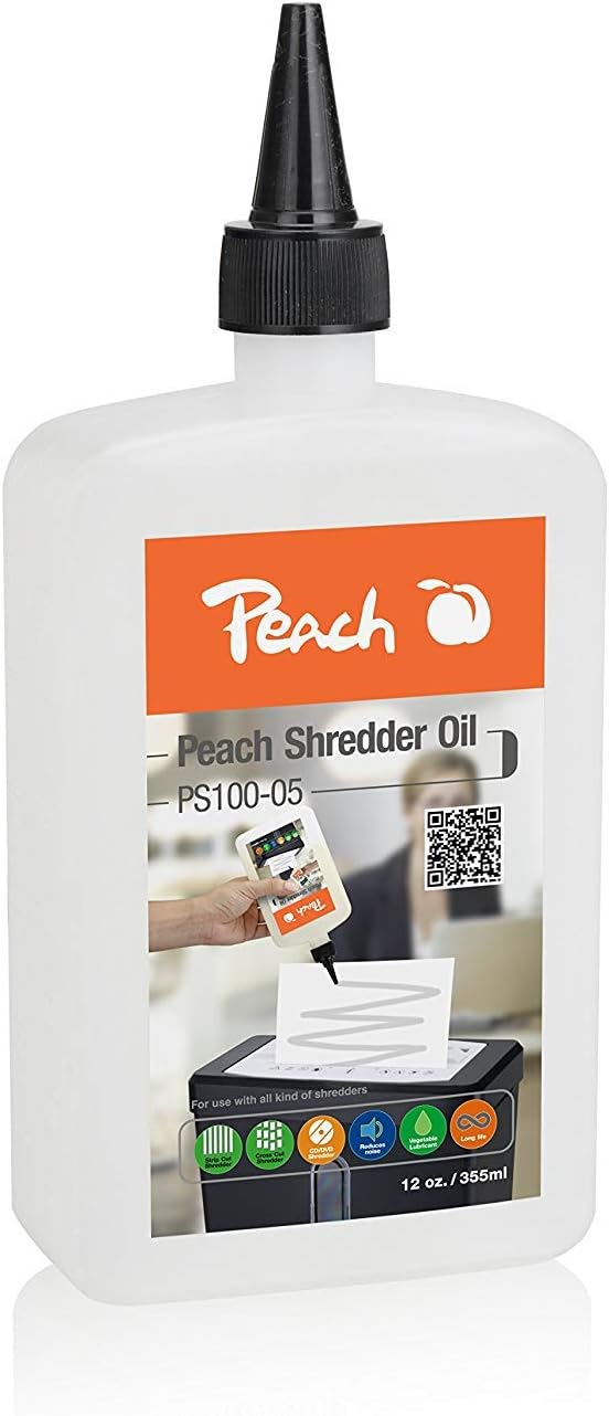 Fellowes Aktenvernichter Powershred 73Ci, Partikelschnitt 12 Blatt, 100% Staufrei & Peach Aktenverni