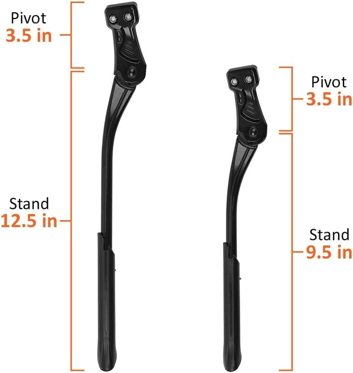 BV Bike Kickstand - Easy to Install, Mountain Bike Kick Stand for 24-29' Bicycles - Adjustable Lengt