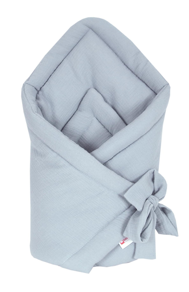 Babylux Einschlagdecke Musselin BABYHÖRNCHEN 75 x 75 cm Baby Neugeborene Erstaussttatung Umschlagdec