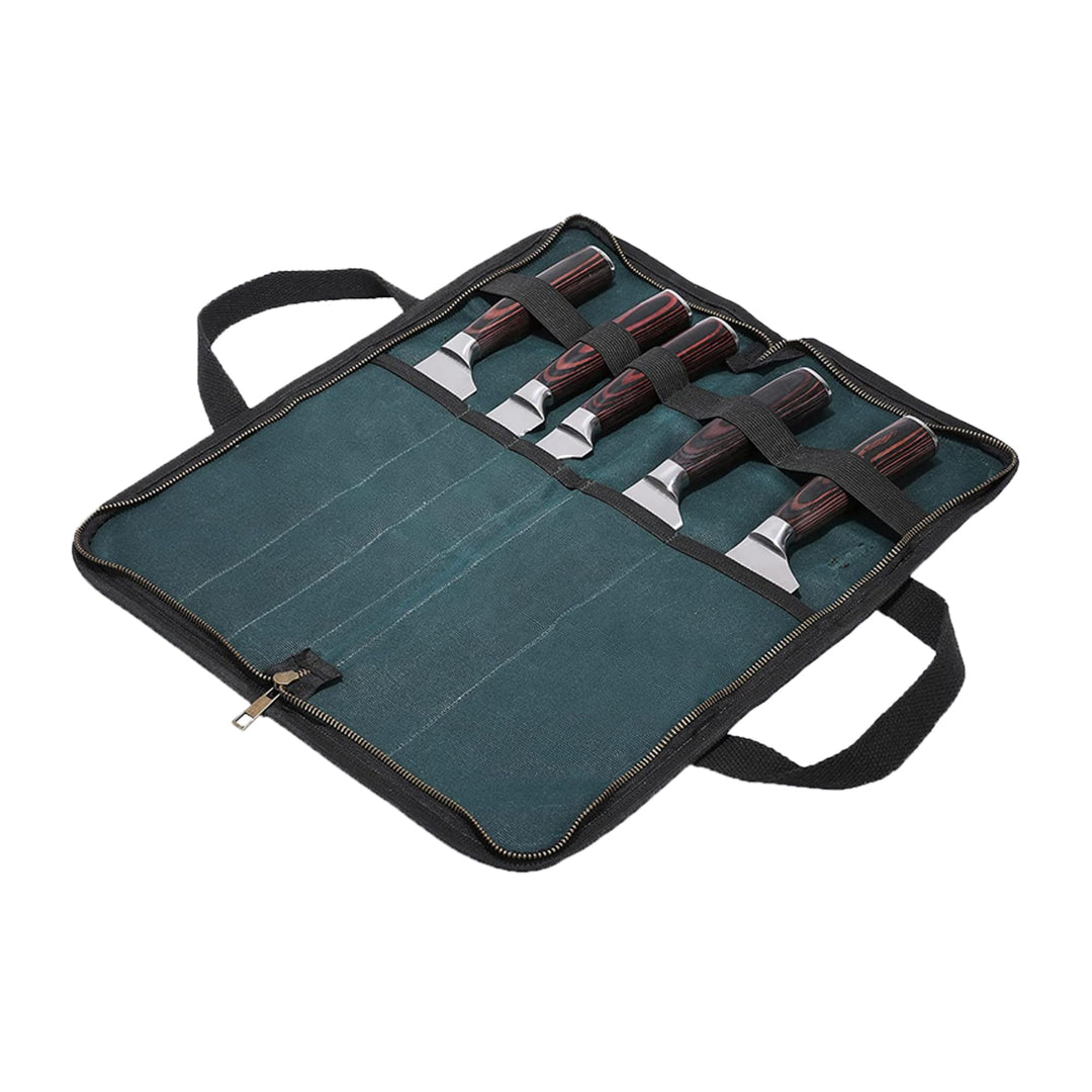 Kochmesser Rolltasche 5 Slots, Messertasche für Köche, Küchenwerkzeugtasche für Küchenmesserset, was