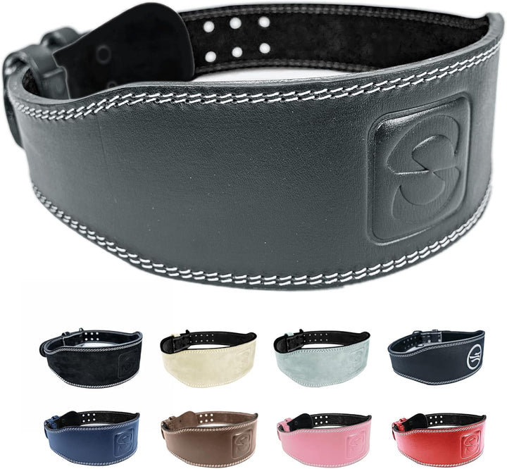 SINOVATI Gewichthebergürtel | Gym Gürtel für Kraftsport wie Deadlift, Kniebeugen und Fitness | Leder