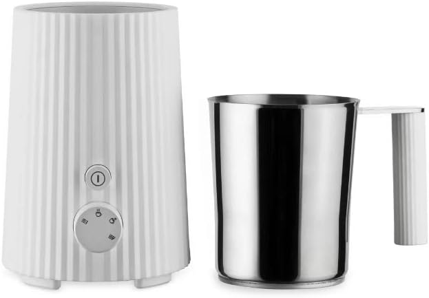 Alessi MDL13 B/UK Multifunktionaler Induktions-Milchaufschäumer, Kunststoff Edelstahl, Schwarz, Schw