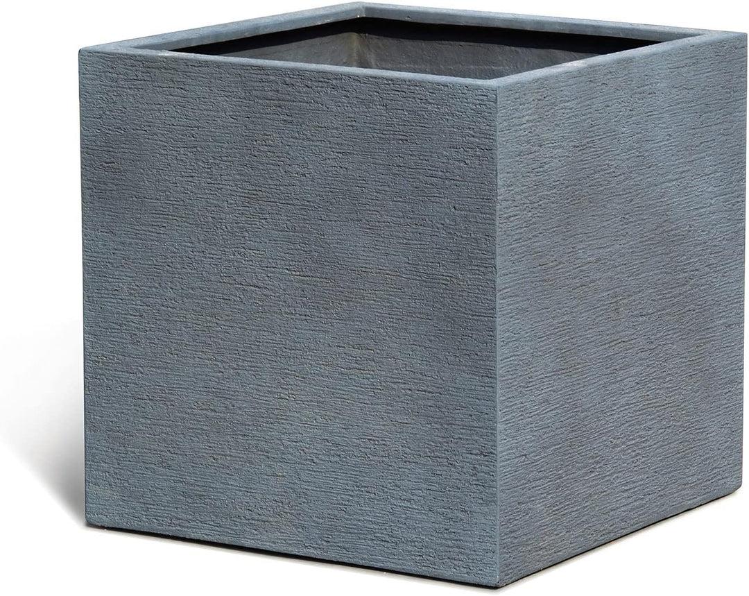 ESCHBACH® Pflanzkübel Cube 30 Stein Grau Quadratisch * 30 x 30 x 30 cm * 10 Jahre Garantie 30x30x30,