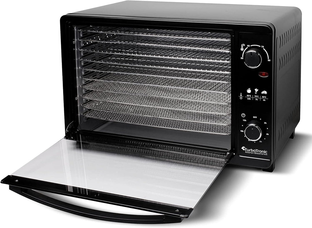 TurboTronic By Z-LINE TurboWave Bio Dörrgerät komplett aus Metall, 45 Liter, 9X Einlegeboden, inkl.