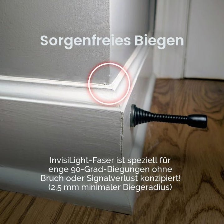 Lightera Home Fiber Kit – Erstellen Sie eine nahezu unsichtbare Kabelverbindung für WLAN, Streaming,