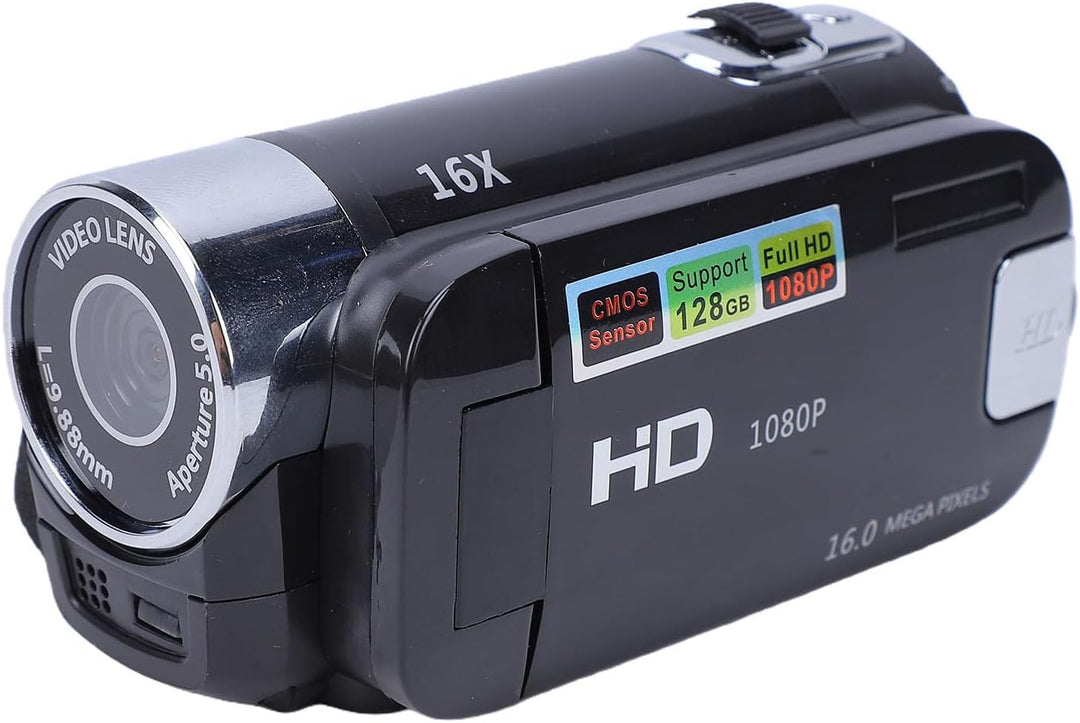 Entatial 4X Digitale Camcorder-Videokamera 720P Full HD 270 ° Drehung Weitwinkel 2.4inch Bildschirm