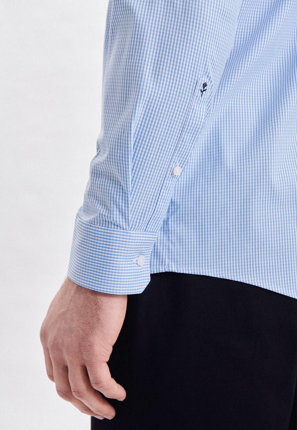 Seidensticker Herren Business Hemd - Regular Fit - Kent Kragen - Langarm - Stretch 38 Hellblau, 38 H