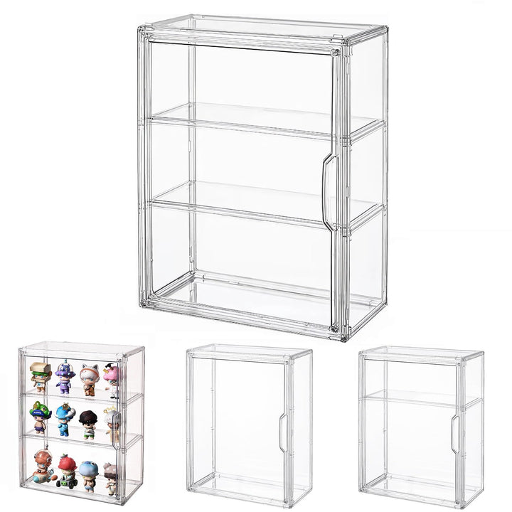 Siyecioa Schaukasten Vitrine, Acryl Vitrine, Glasvitrine, Vitrine Klein mit Tür Für Action Figuren S