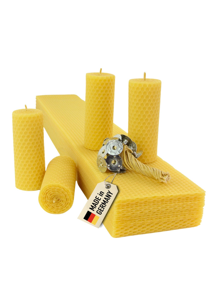 Wachsmann Stumpen Kerzen selber machen, 100% reines Bienenwachs aus Deutschland, Advent & Weihnachte