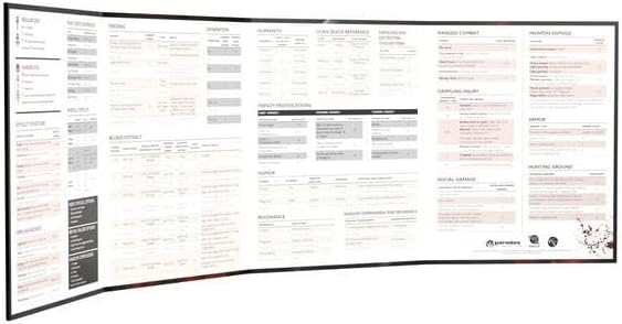Vampire The Masquerade Storyteller Screen & Toolkit