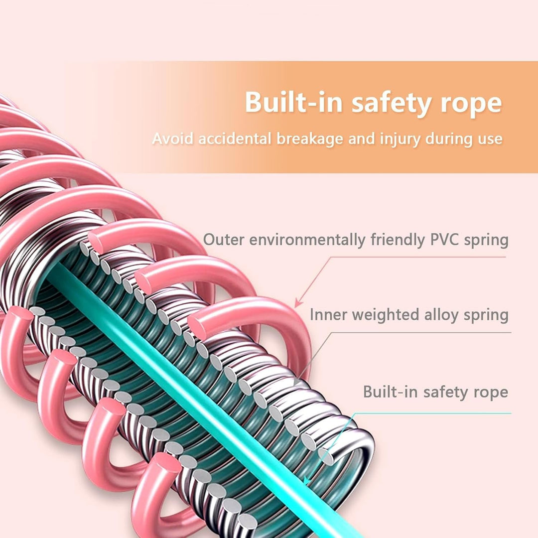 Hula Hoop Reifen Erwachsene für Erwachsene (1,65 kg) mit Federdesign, höherer Kalorienverbrauch, rüc