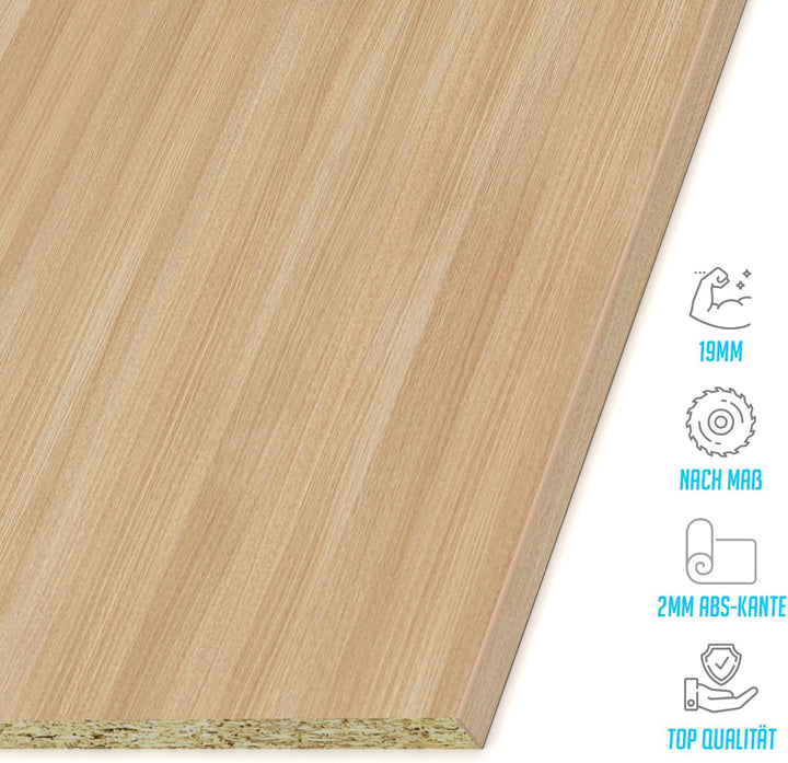 Einlegeboden Regalboden Holzboden 19mm nach Wunschmass max. 500mm breit x 400mm tief Zuschnitt Anfer